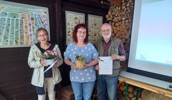 v.l.n.r. Margit Günther, Helga Friese, Wolfgang Friese Foto: Luise Schenk